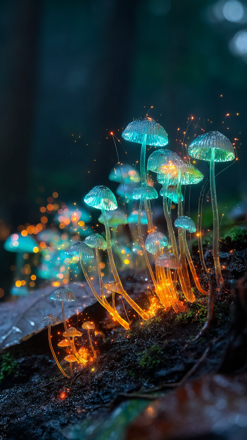 fond d'écran Bioluminescence xiaomi gratuit télécharger haute qualité