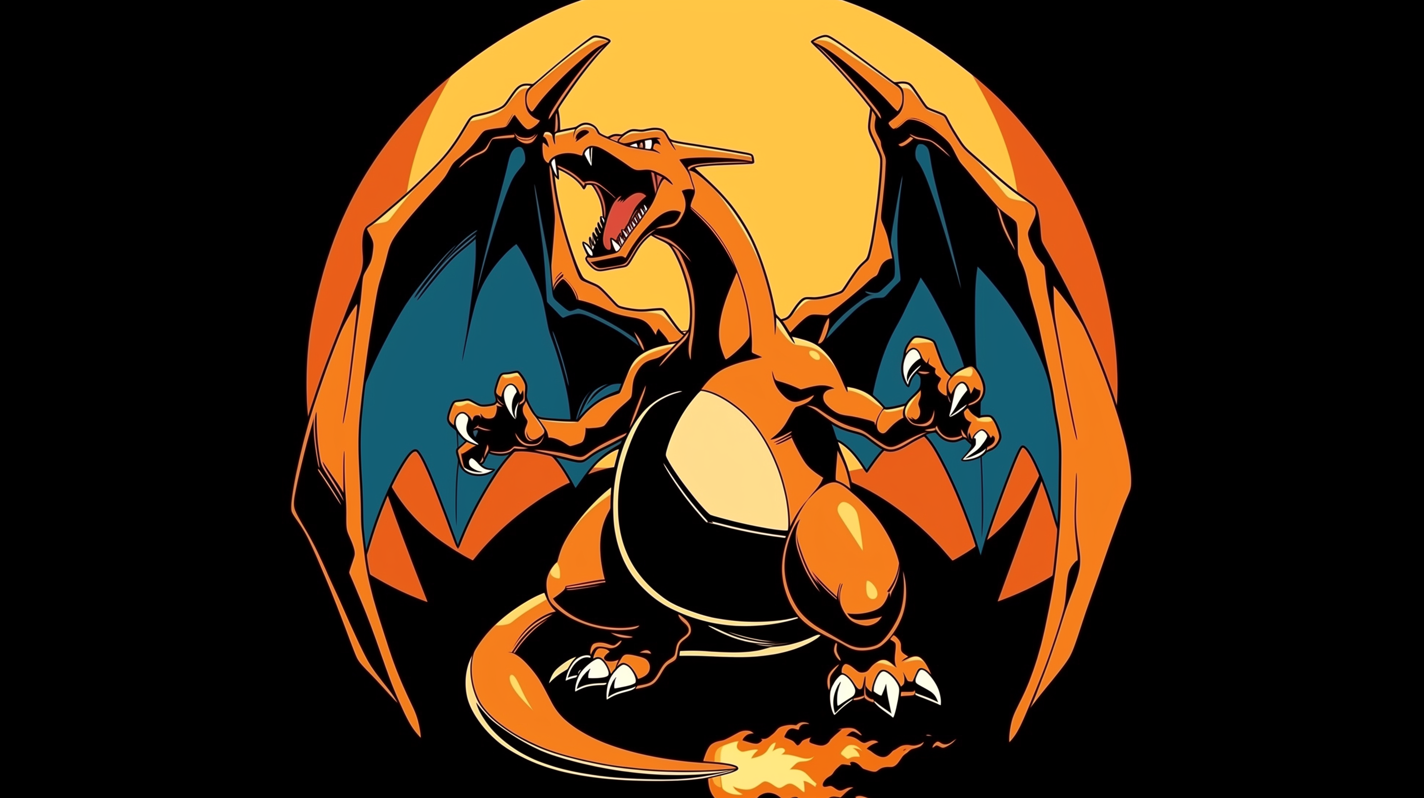 fond d'écran Dracaufeu pc 1440p téléchargement gratuit