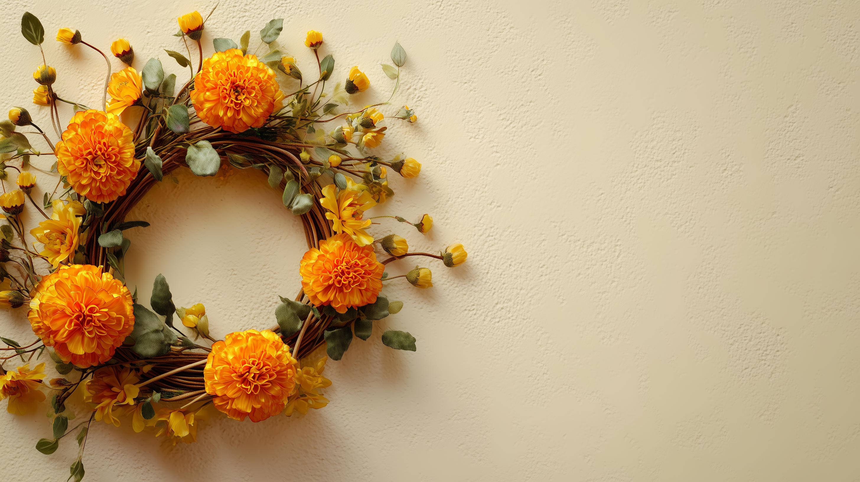 fond d'écran Couronne de fleur 16:9 4k téléchargement gratuit