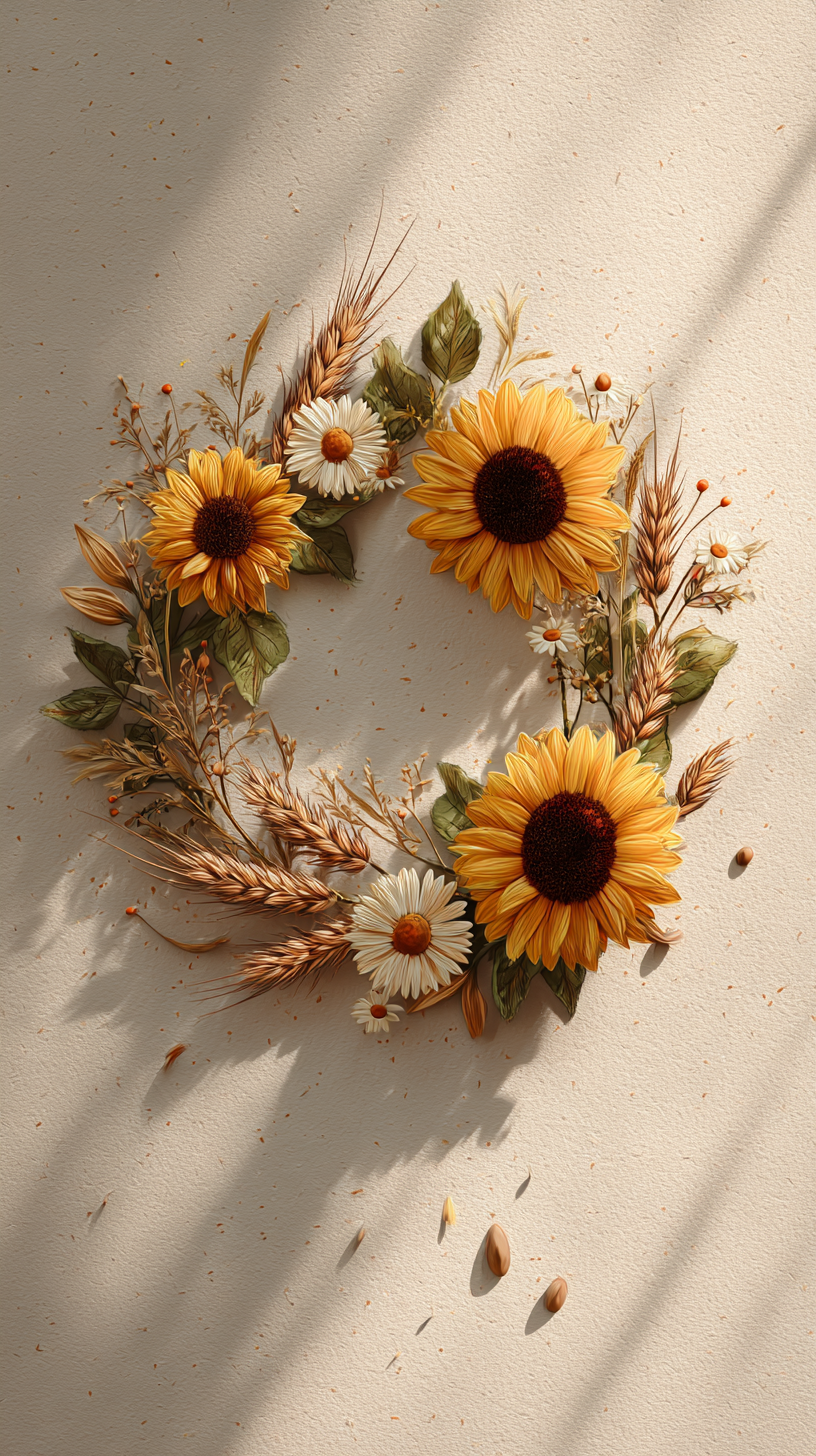 fond d'écran Couronne de fleur pour tablette android gratuit télécharger gratuit