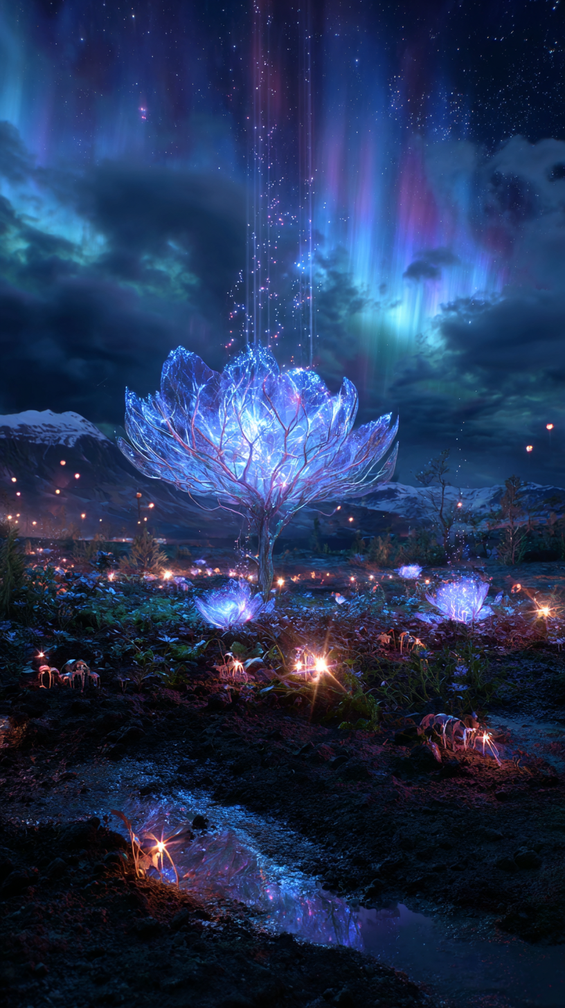 fond d'écran Bioluminescence android gratuit sans filigrane