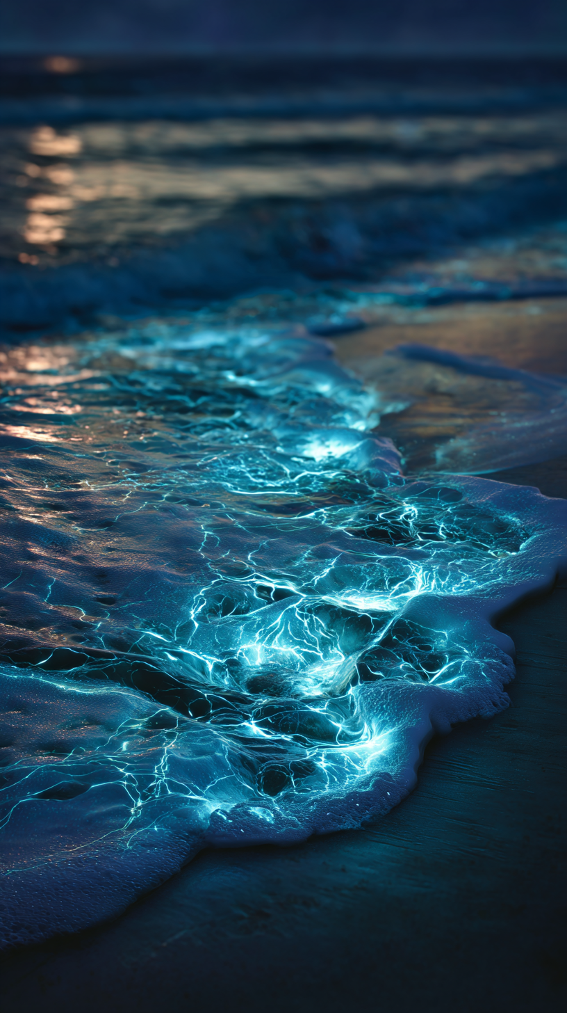 fond d'écran Bioluminescence xiaomi télécharger gratuit