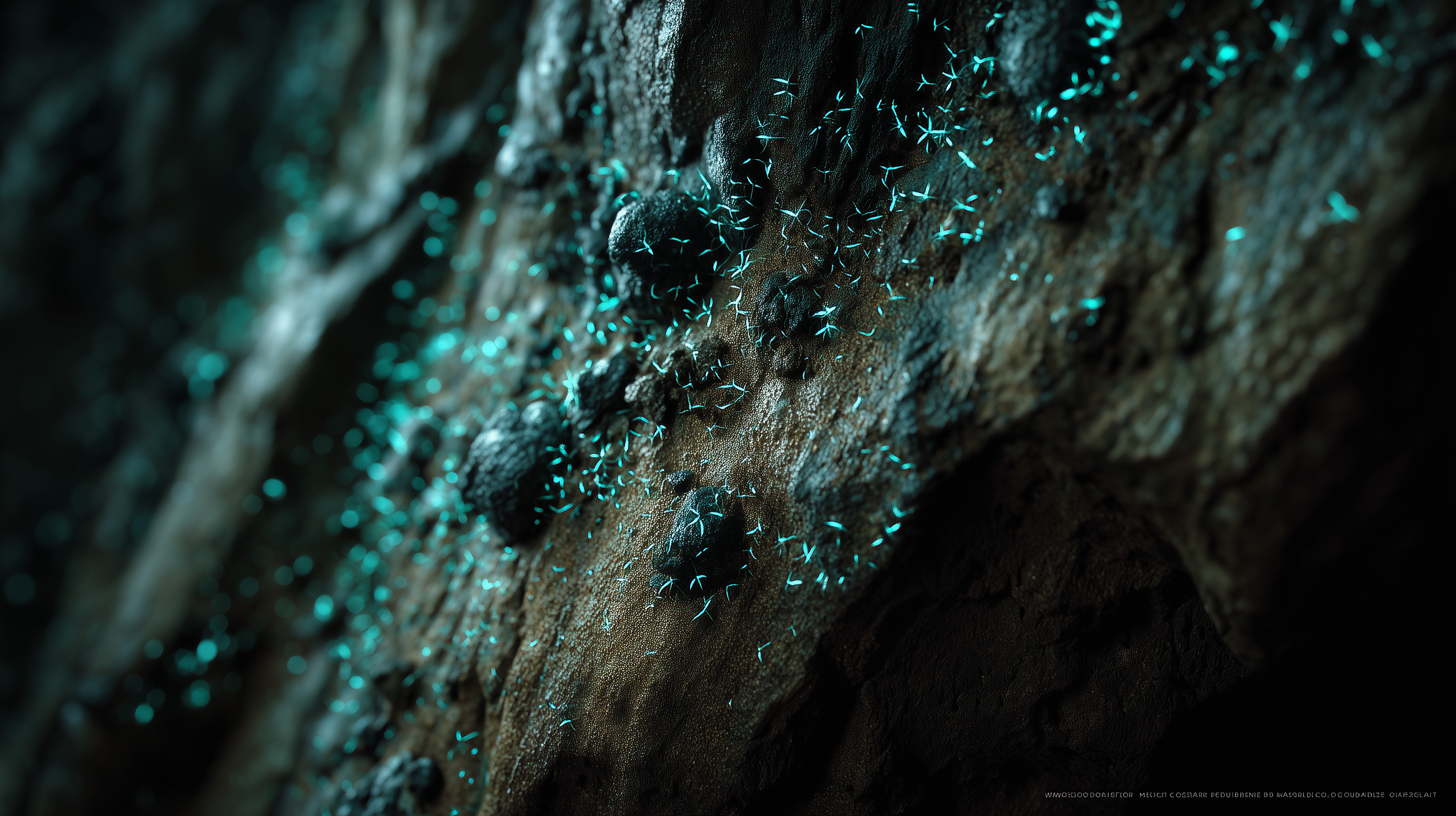 fond d'écran Bioluminescence 3840 x 1080 téléchargement gratuit