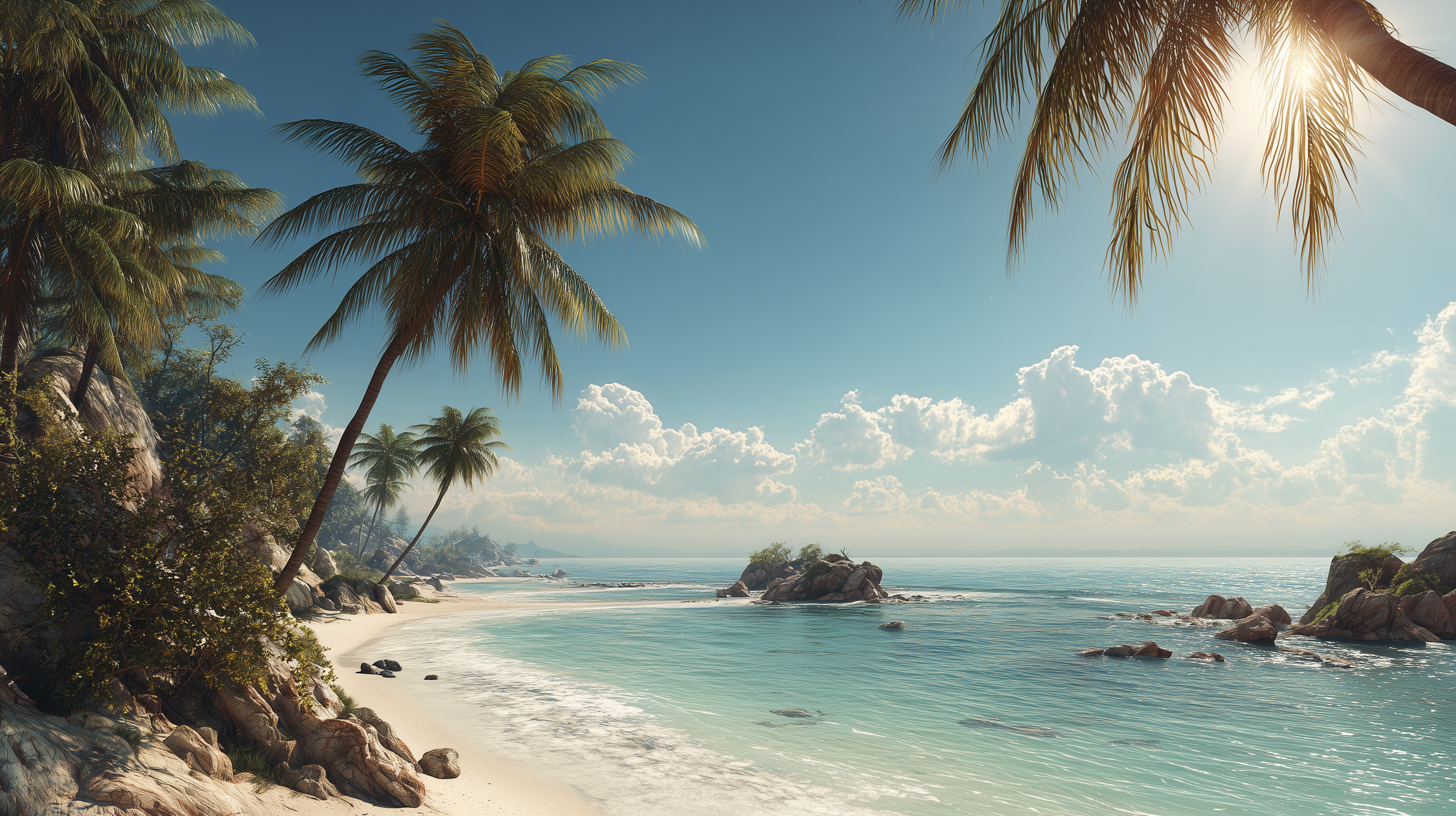 fond d'écran Cocotier full hd 1920x1080 téléchargement gratuit