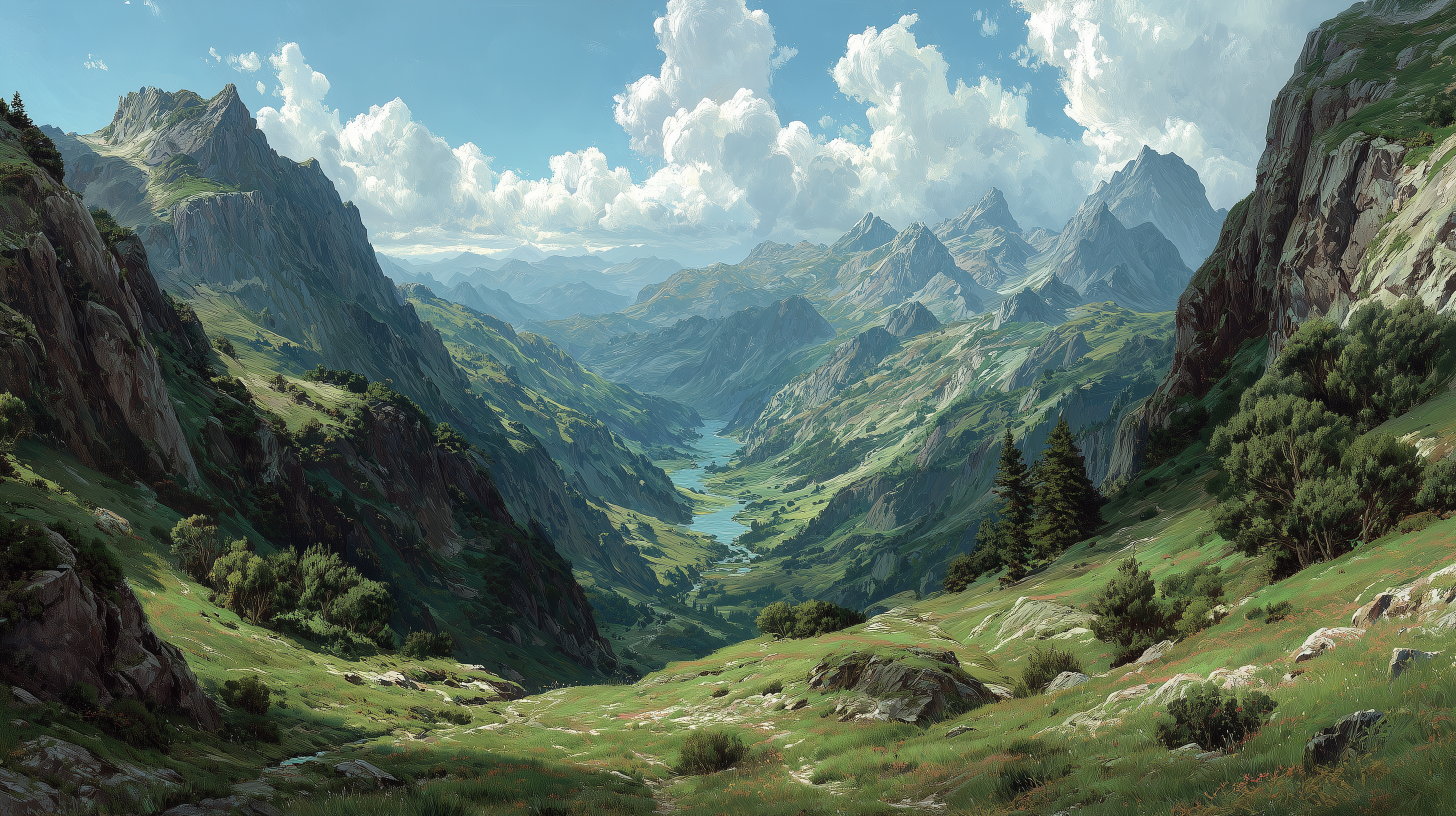 fond d'écran Vallée pc ultra hd 3840x2160 téléchargement gratuit