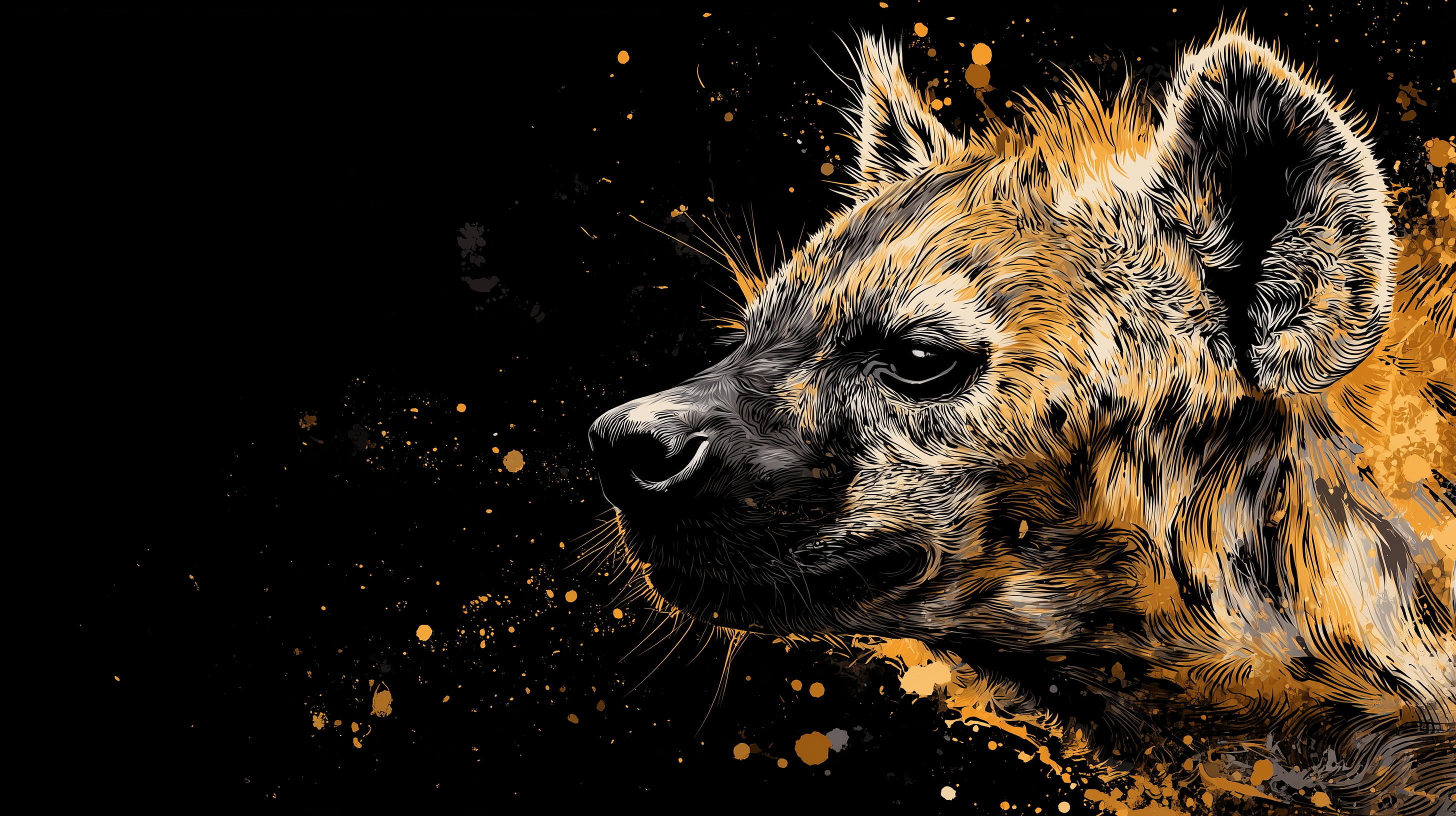fond d'écran Hyaenidae 2560x1440 hd téléchargement gratuit