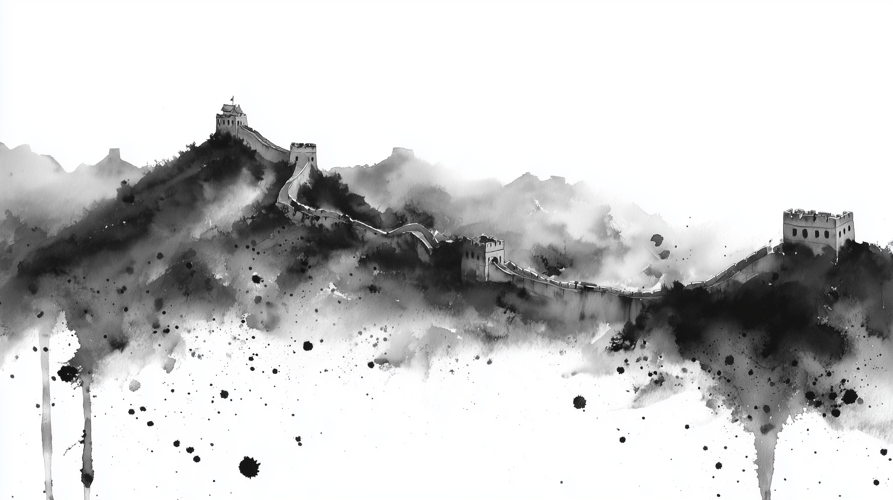 fond d'écran Sumi e 16:9 hd téléchargement gratuit