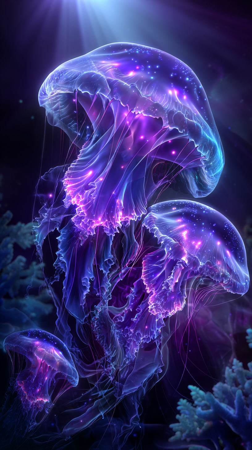 fond d'écran Bioluminescence iphone 8 gratuit