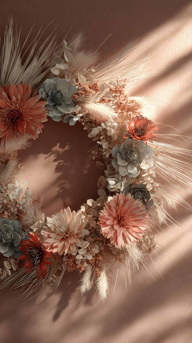 fond d'écran Couronne de fleur gratuit pour tablette android télécharger haute qualité