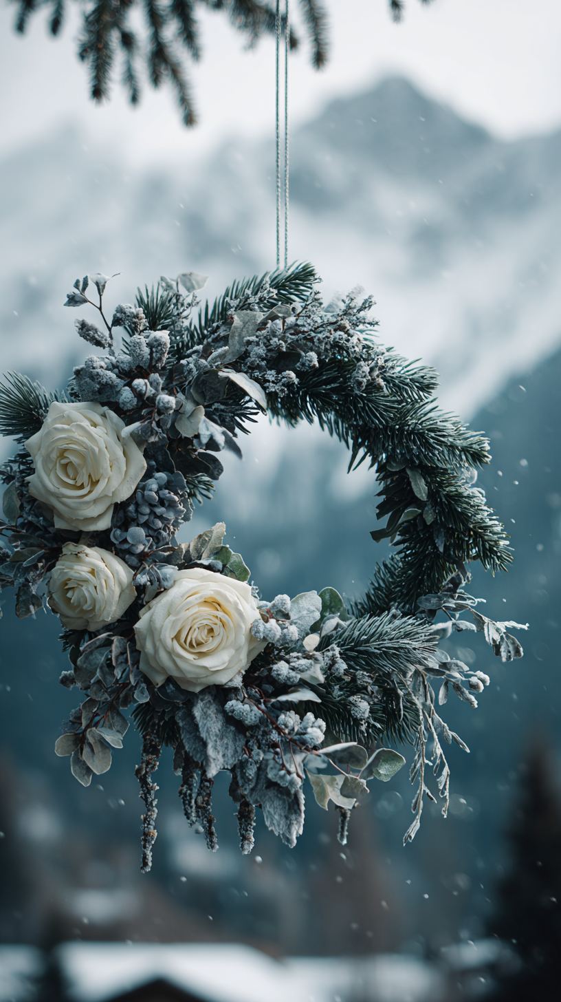 fond d'écran Couronne de fleur iphone 14 gratuit