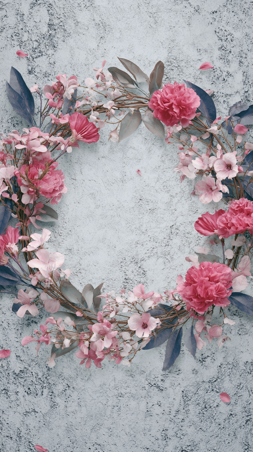 fond d'écran Couronne de fleur pour iphone gratuit