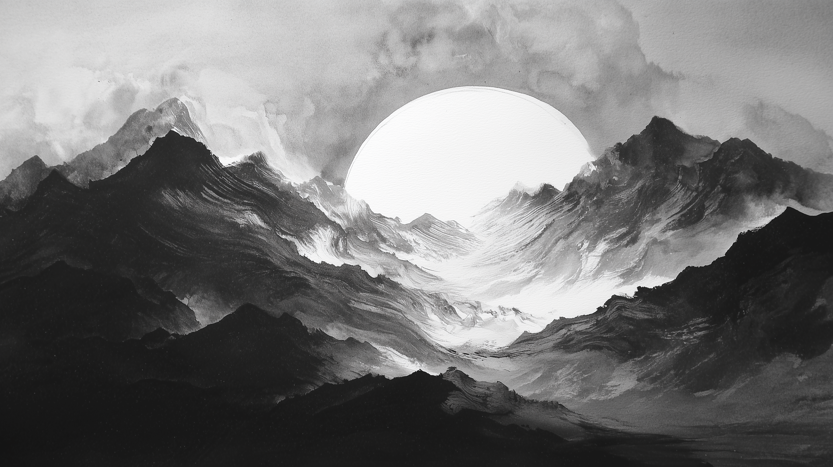 fond d'écran Sumi e mac 1920x1080 téléchargement gratuit