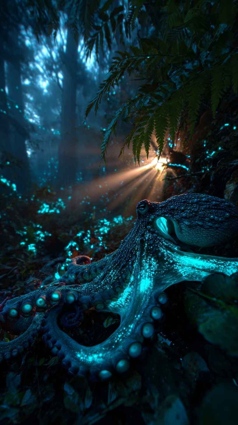 fond d'écran Bioluminescence 4k iphone télécharger gratuit
