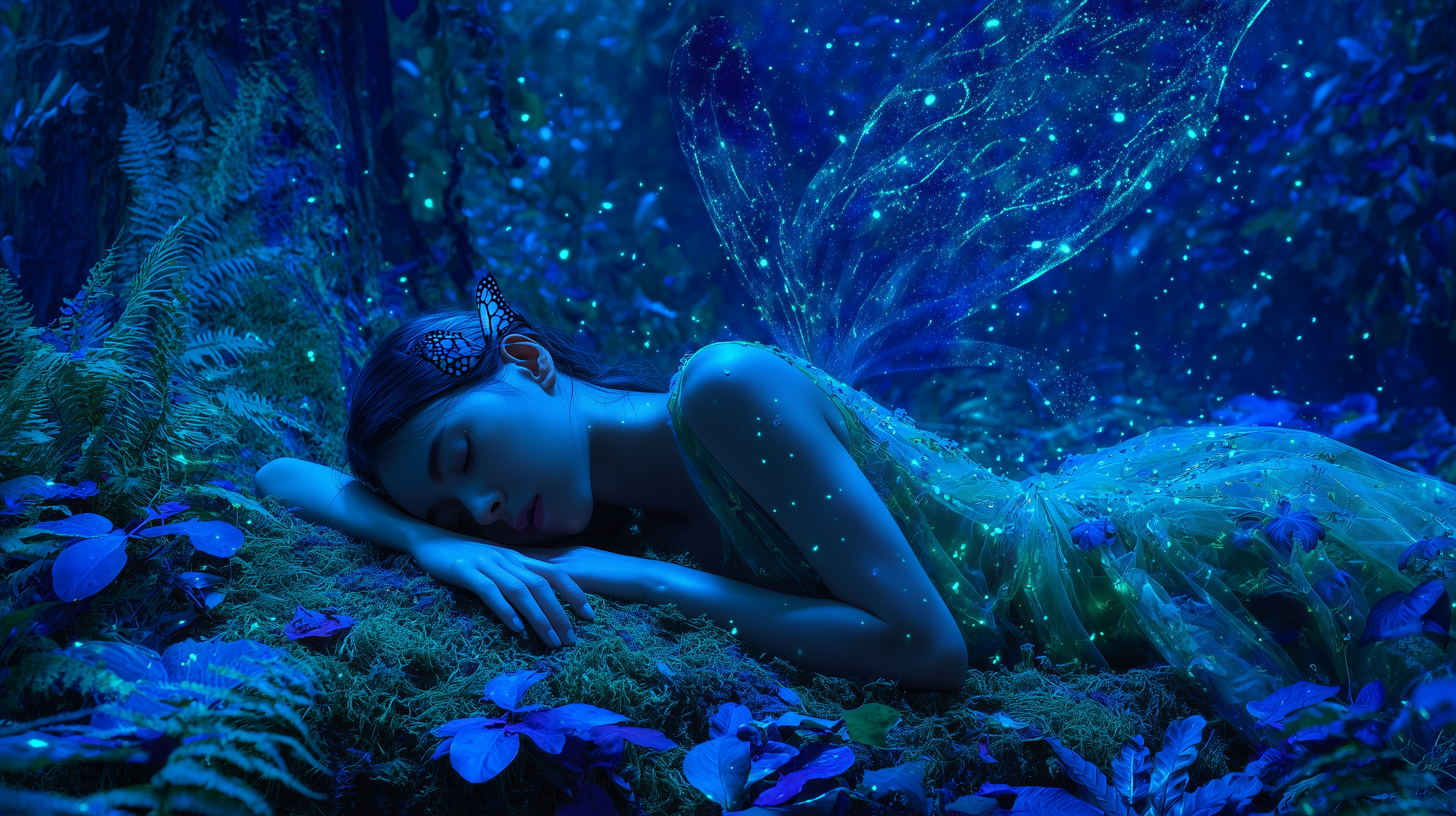 fond d'écran Bioluminescence 4k pc téléchargement gratuit