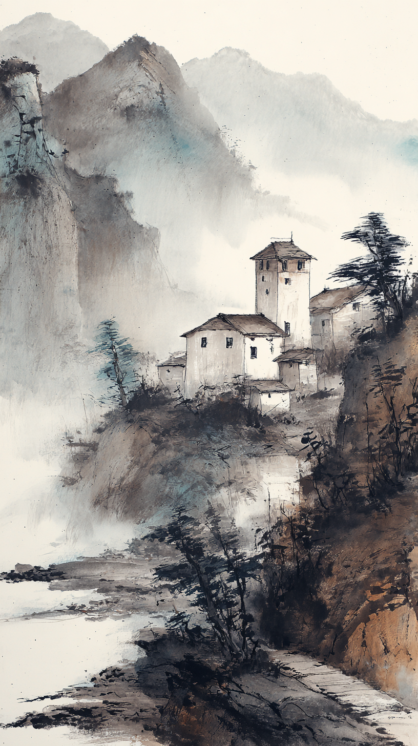 fond d'écran Sumi e iphone 7 gratuit