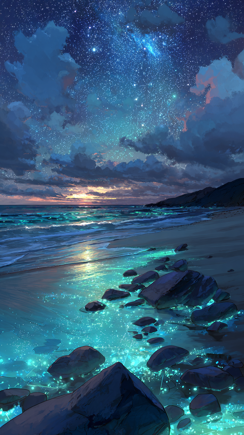 fond d'écran Bioluminescence gratuit android télécharger gratuit