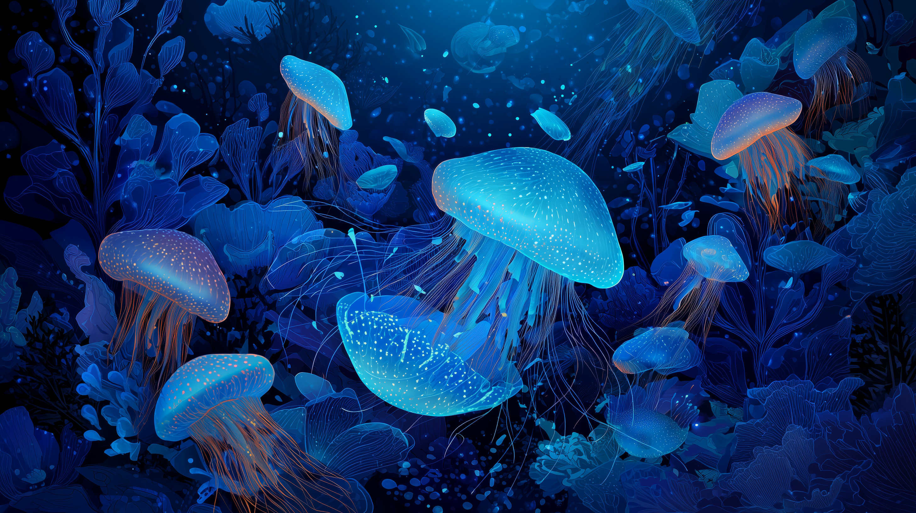 fond d'écran Bioluminescence 4k mac téléchargement gratuit