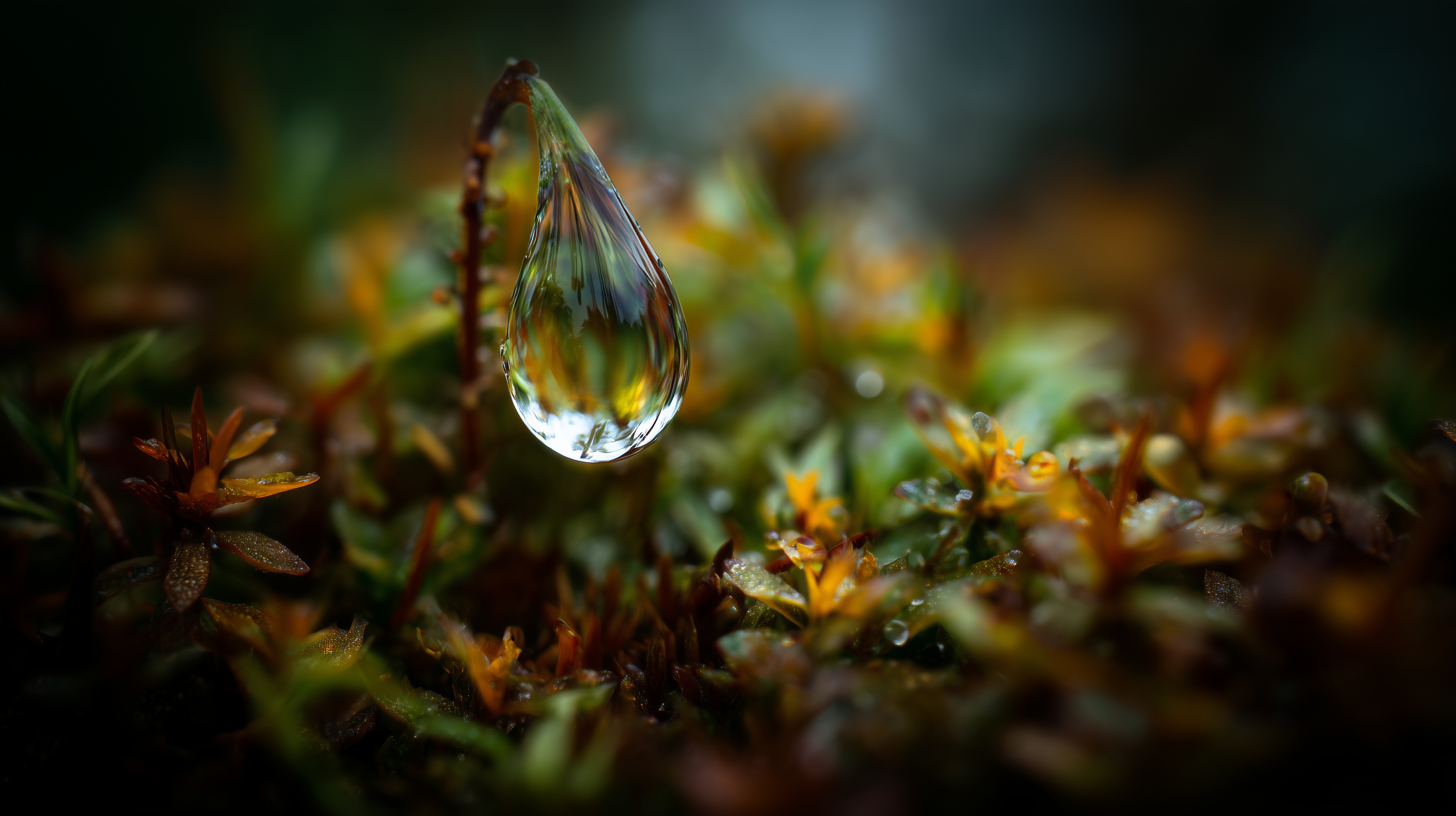 fond d'écran goutte de rosée 4k windows 10 téléchargement gratuit