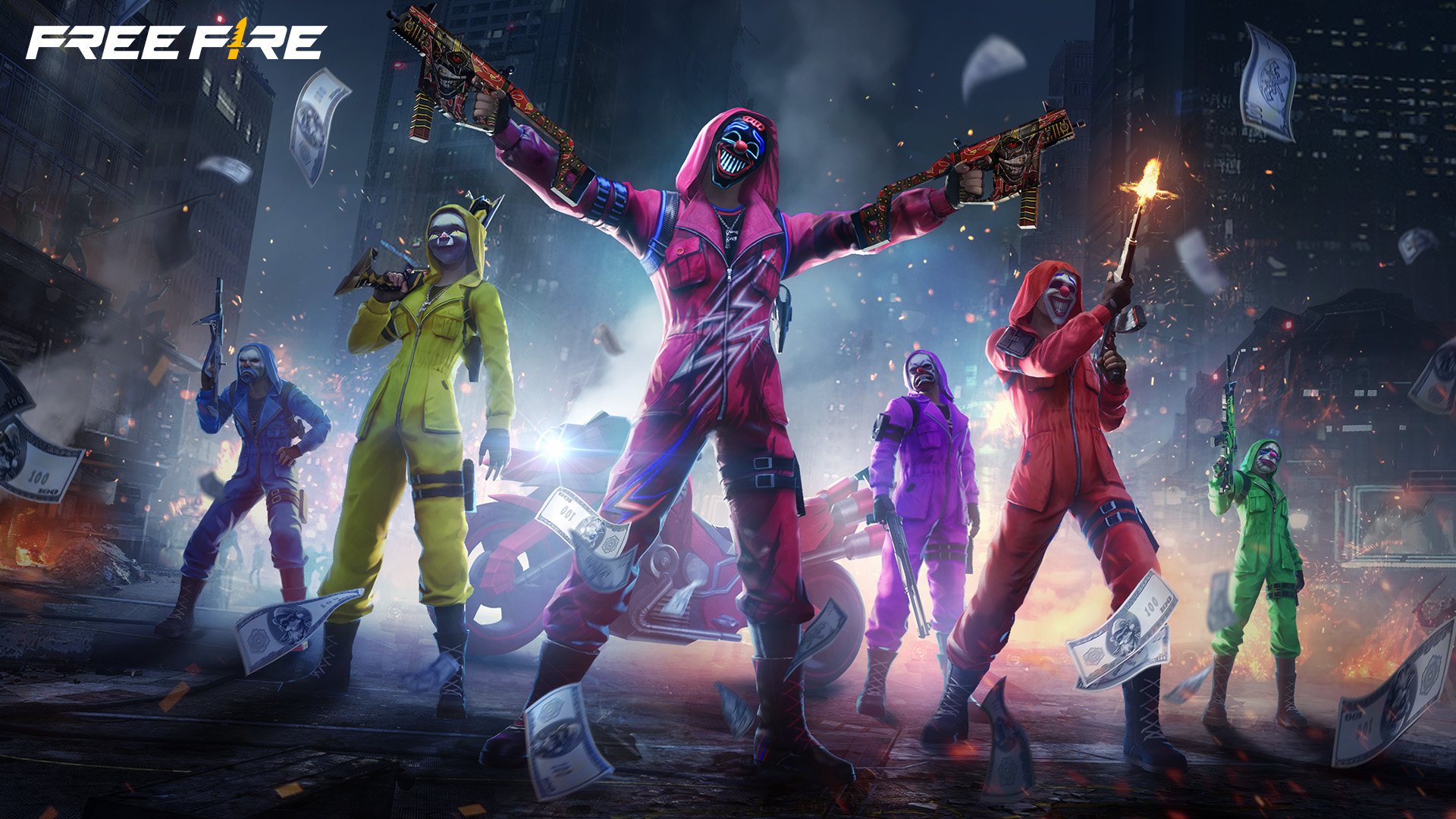 fond d'écran Free Fire 2560x1080 téléchargement gratuit