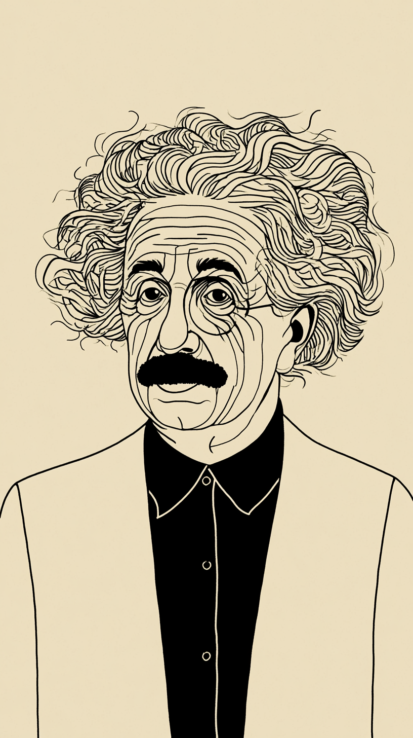 iphone fond d'écran Albert Einstein kawaii télécharger gratuit