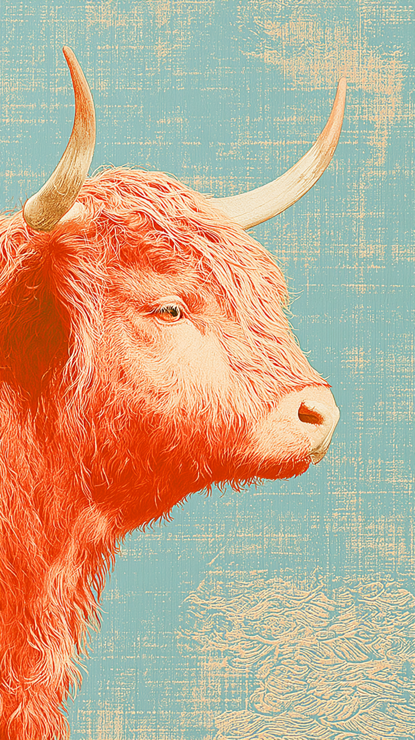 iphone fond d'écran Highland cattle gratuit