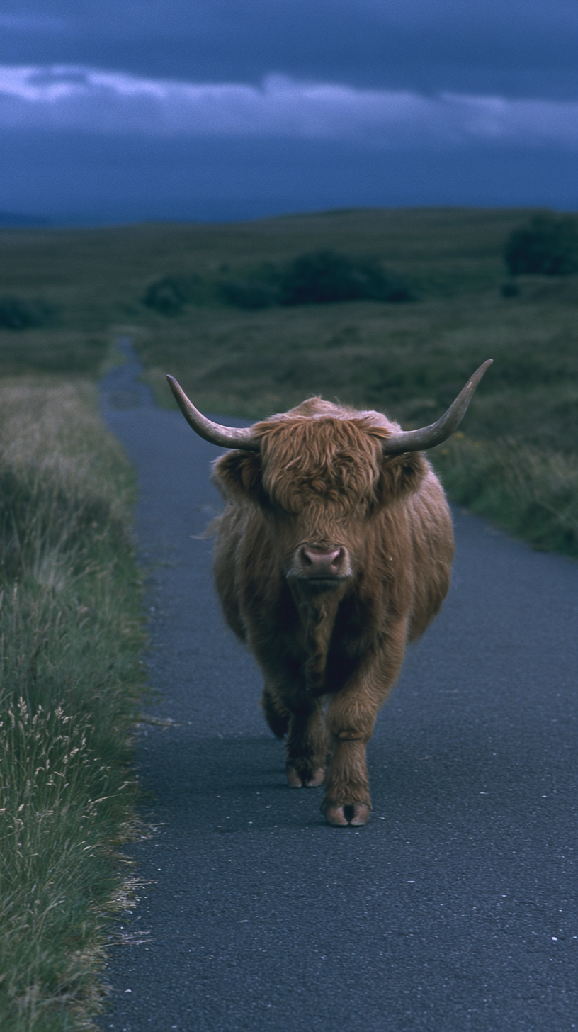 fond d'écran Highland cattle iphone 15 4k gratuit