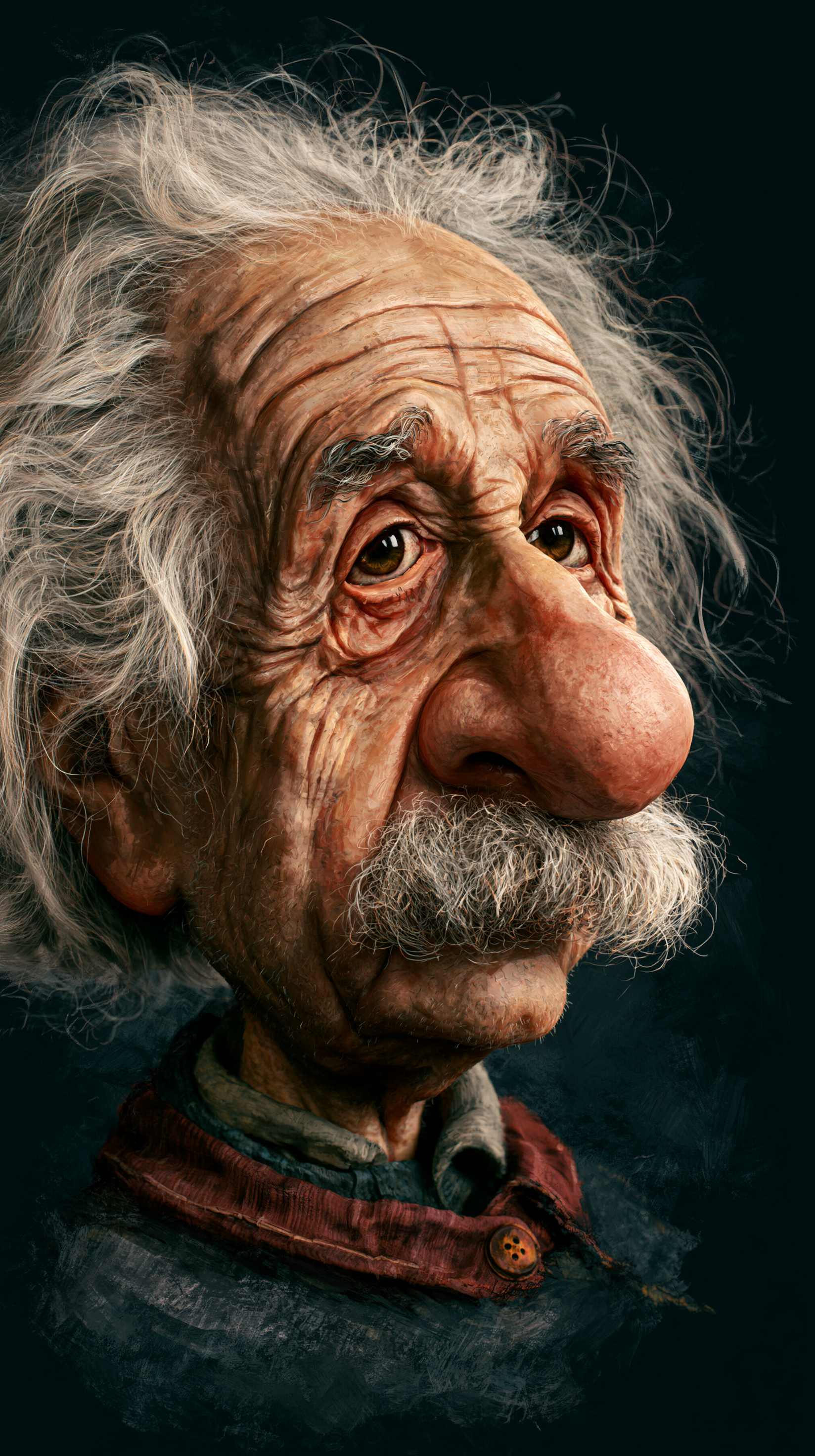 fond d'écran Albert Einstein iphone 15 télécharger gratuit