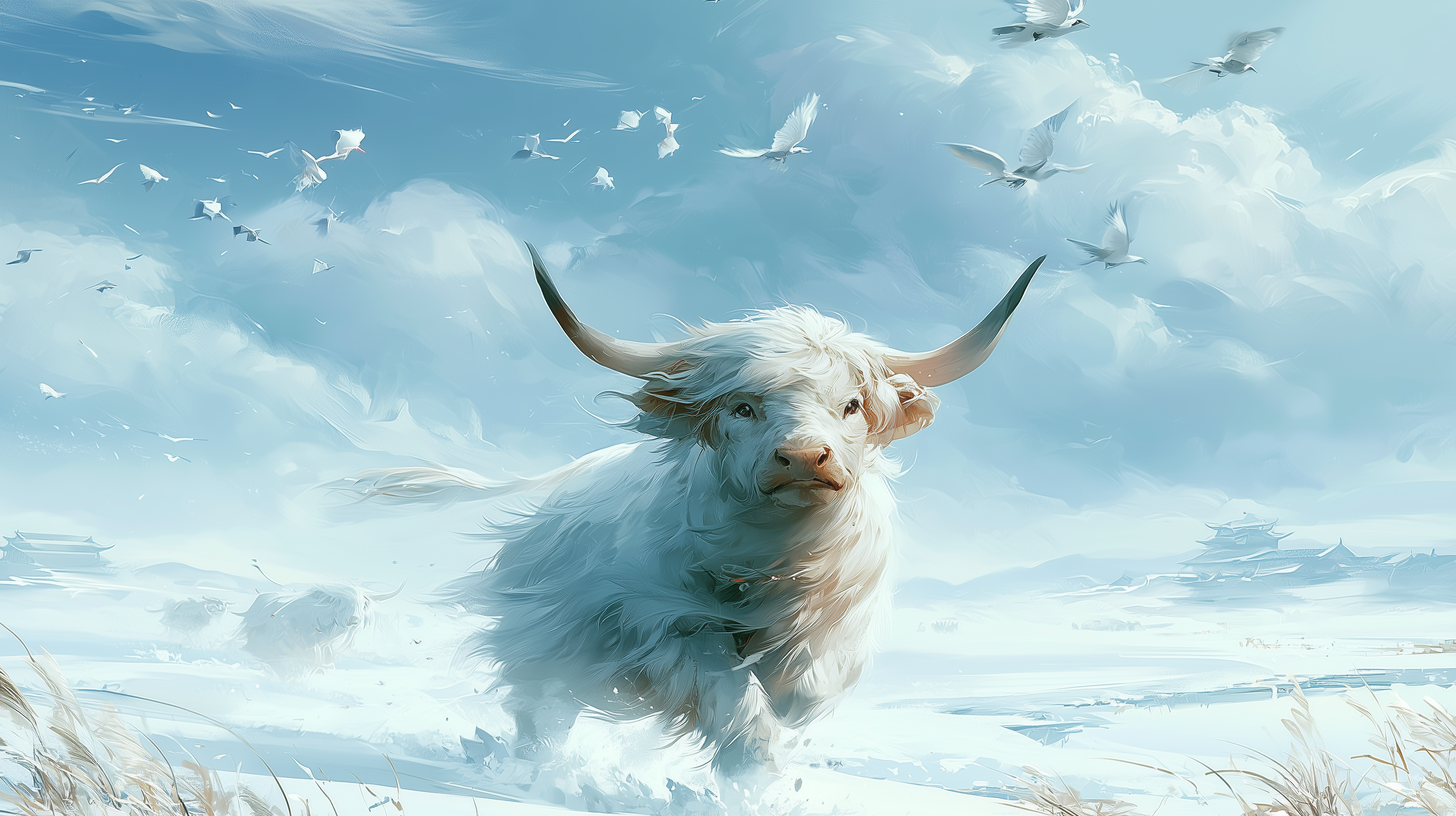 image fond d'écran Highland cattle pc téléchargement gratuit