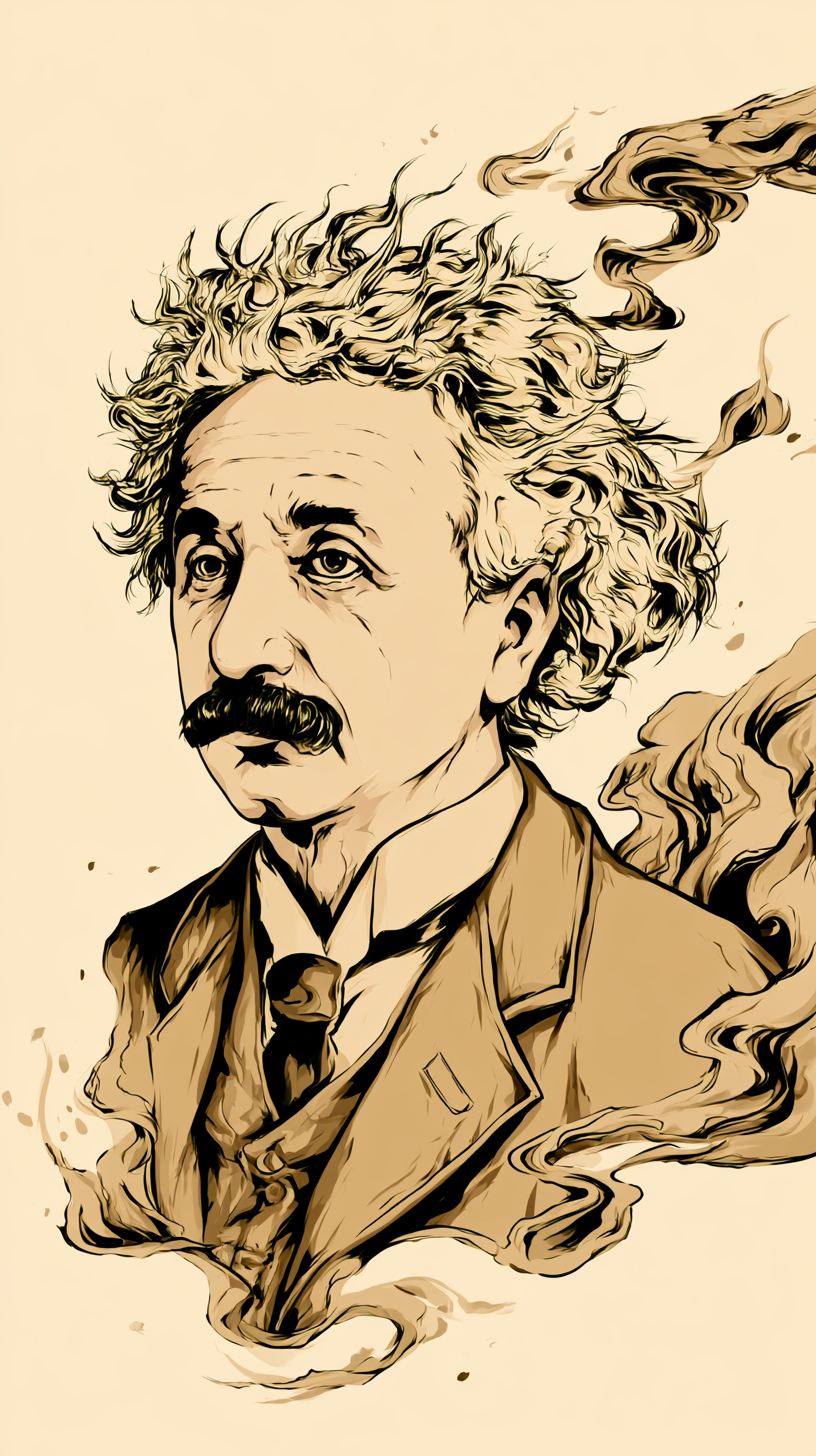 fond d'écran Albert Einstein téléphone 4k gratuit