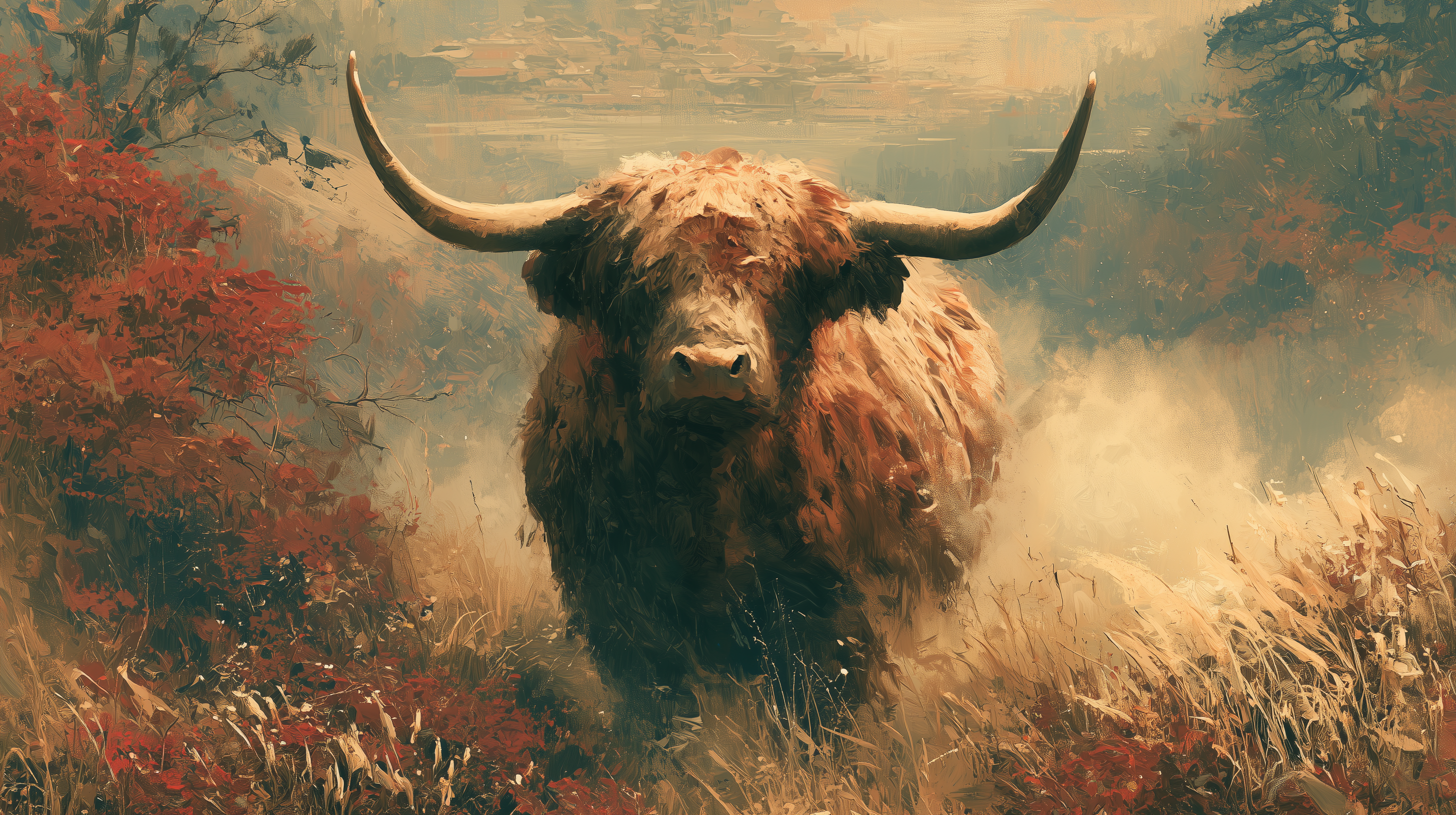 fond d'écran Highland cattle pc ultra hd 3840x2160 téléchargement gratuit