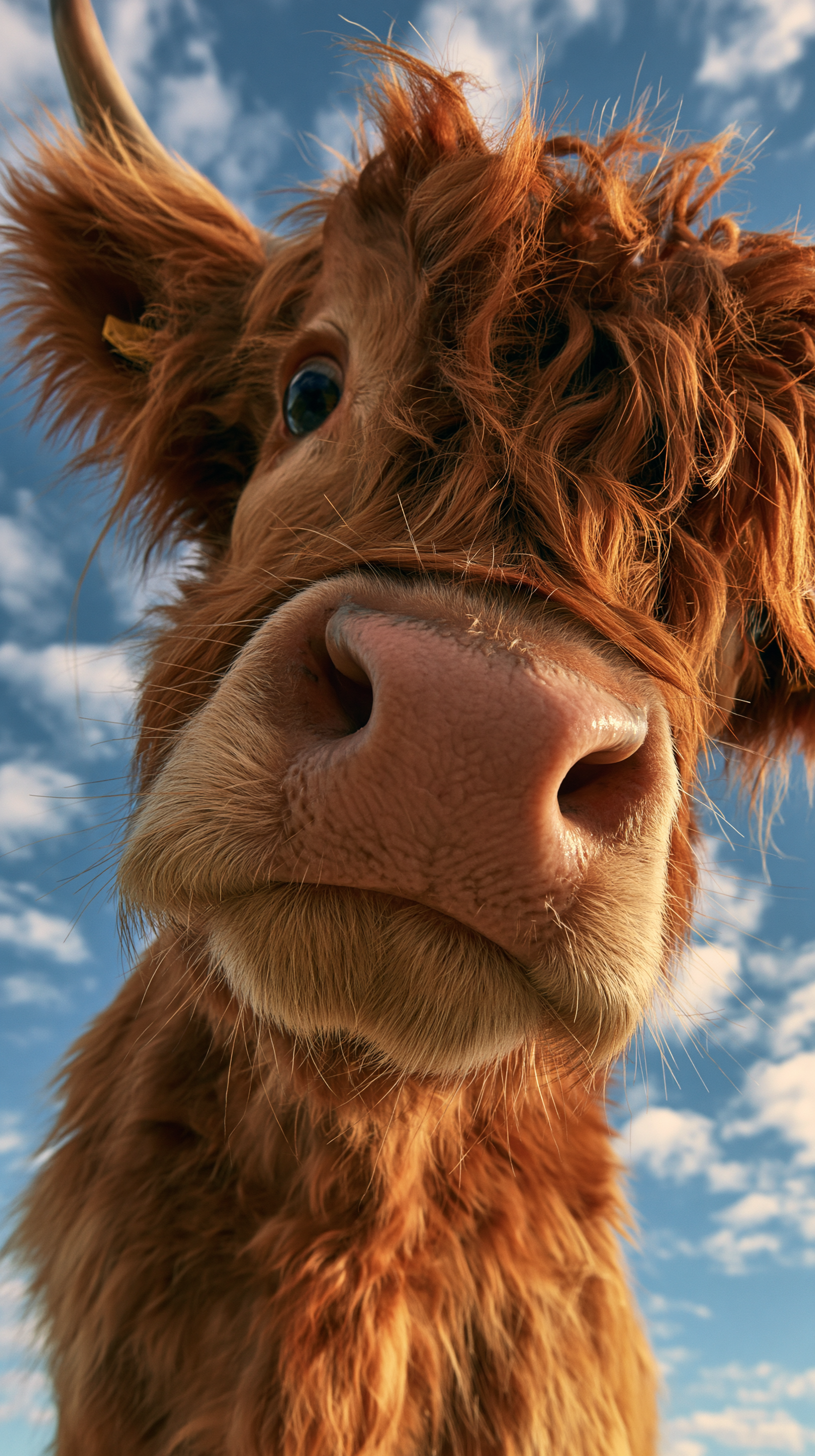 fond d'écran Highland cattle iphone gratuit