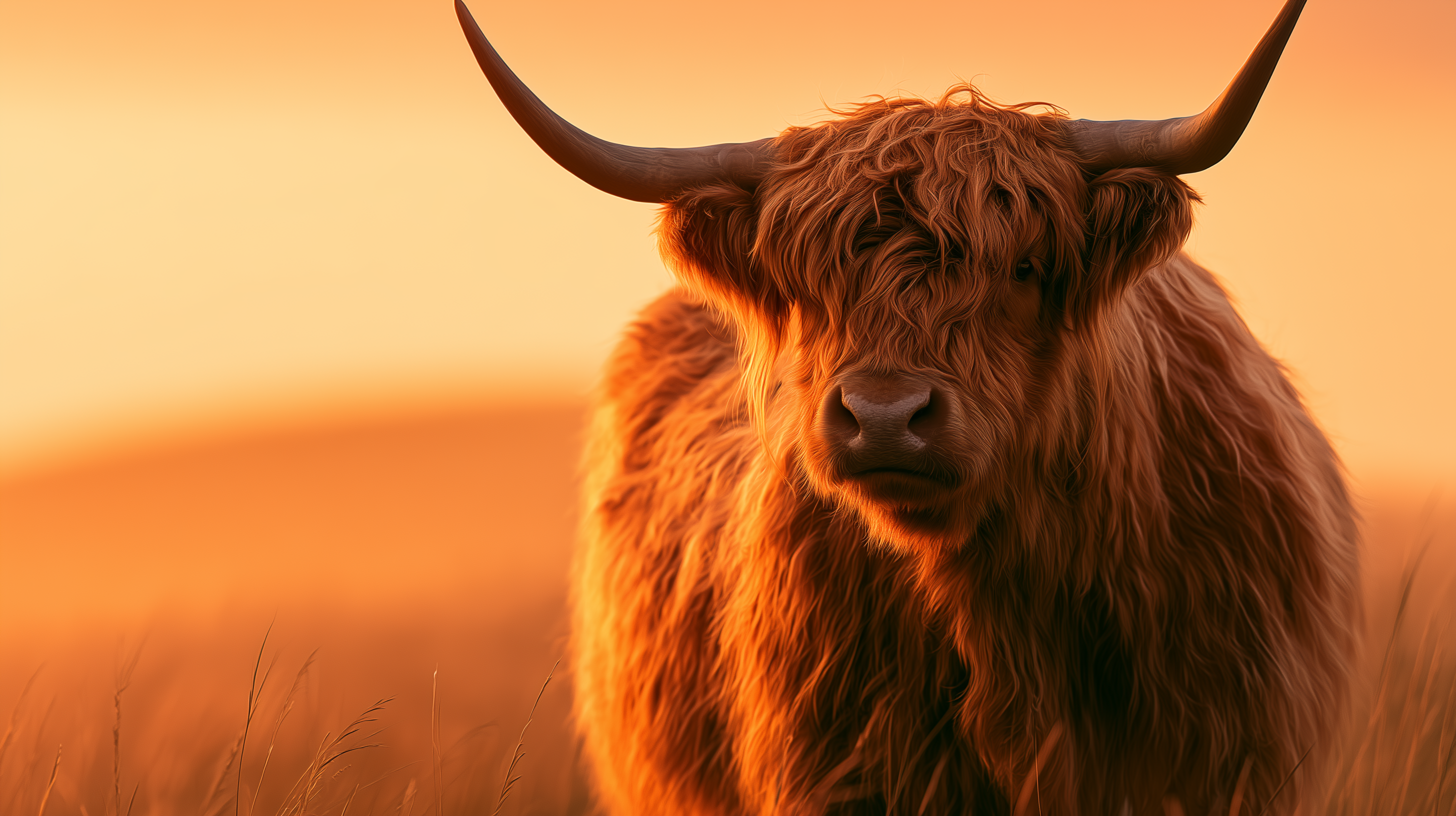 fond d'écran Highland cattle 4k windows 10 téléchargement gratuit