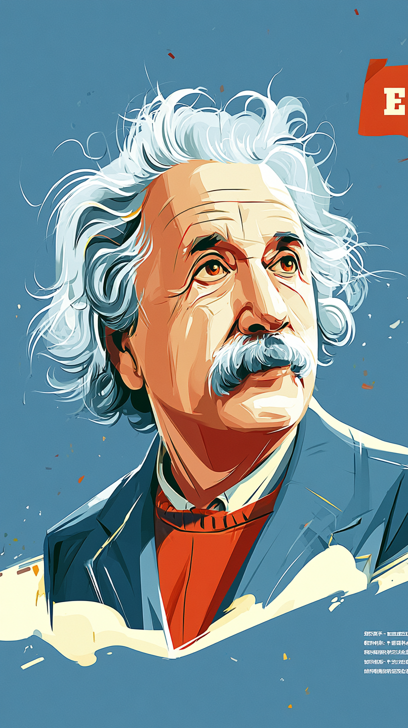 fond d'écran Albert Einstein iphone 16 plus gratuit