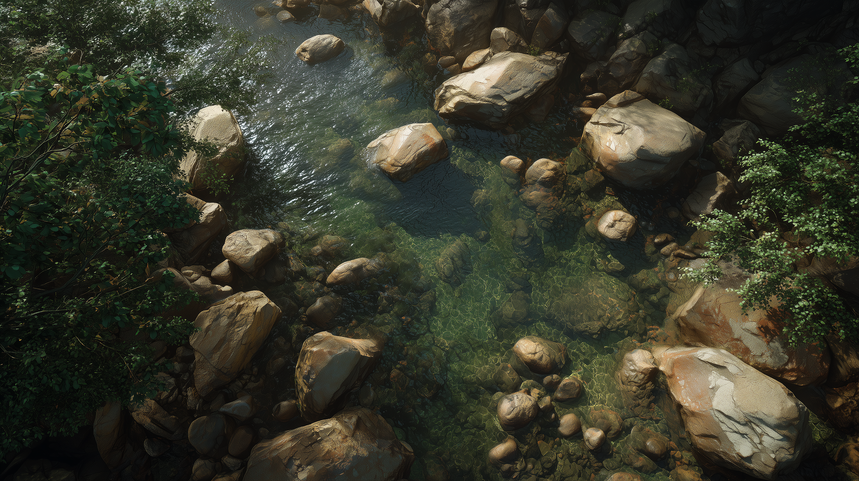fond d'écran Ruisseau 2560x1080 téléchargement gratuit