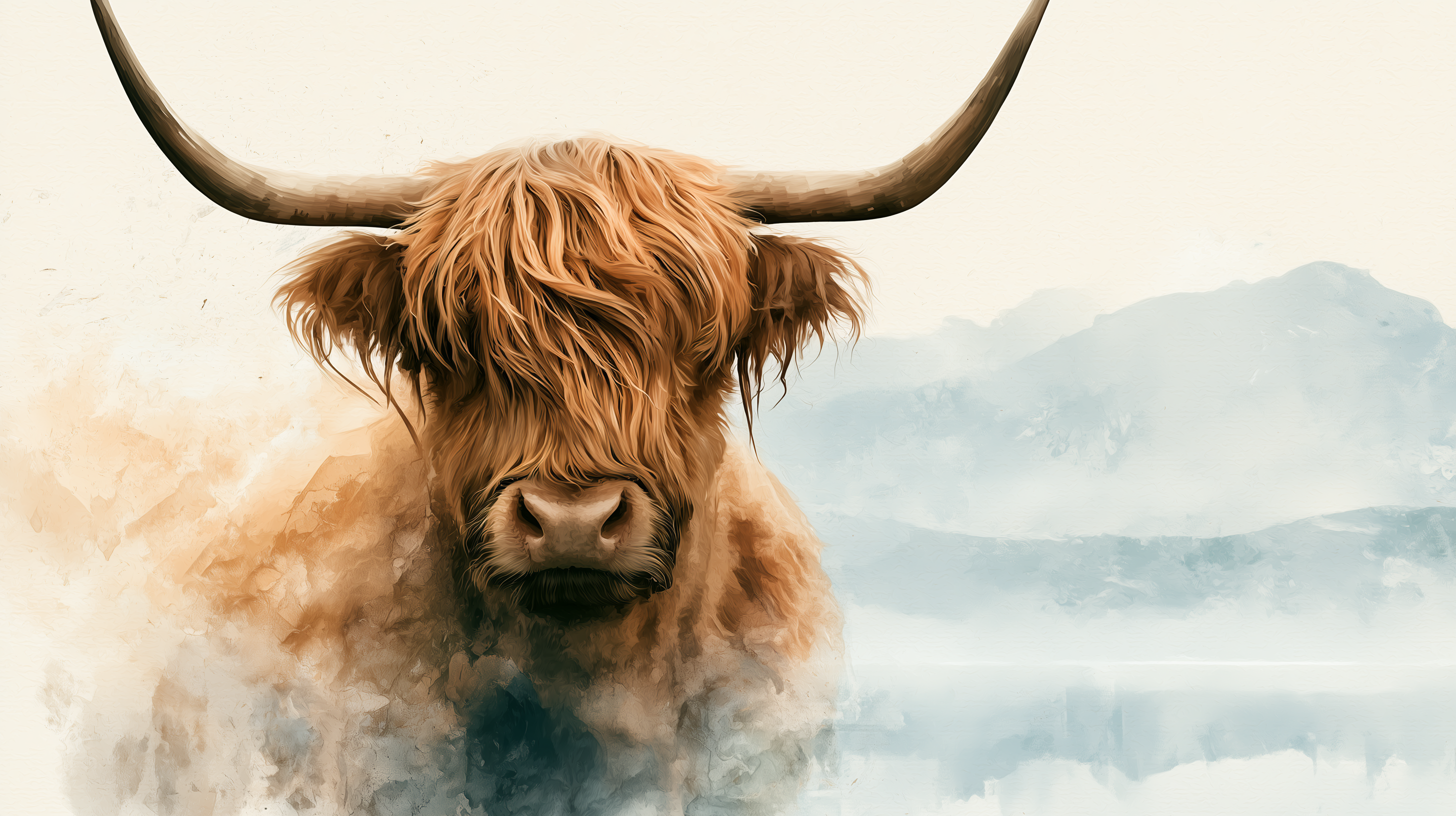 fond d'écran Highland cattle apple mac téléchargement gratuit
