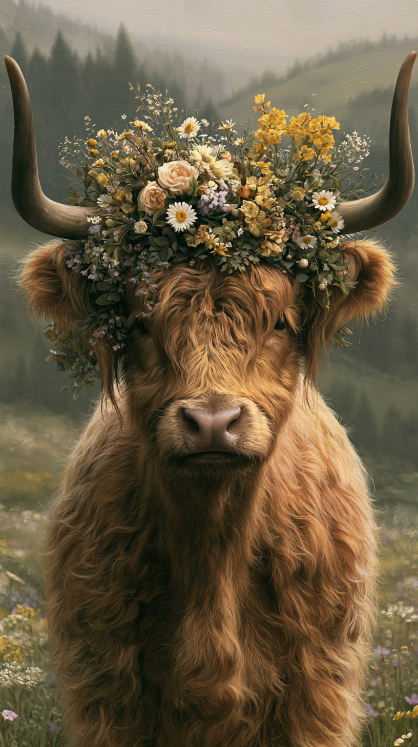 fond d'écran Highland cattle sans filigrane pour téléphone portable gratuit