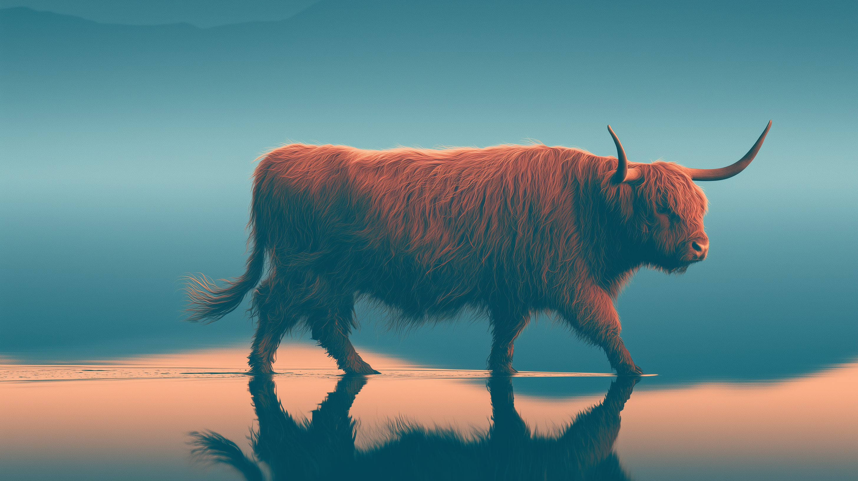 fond d'écran Highland cattle 3000x2000 téléchargement gratuit