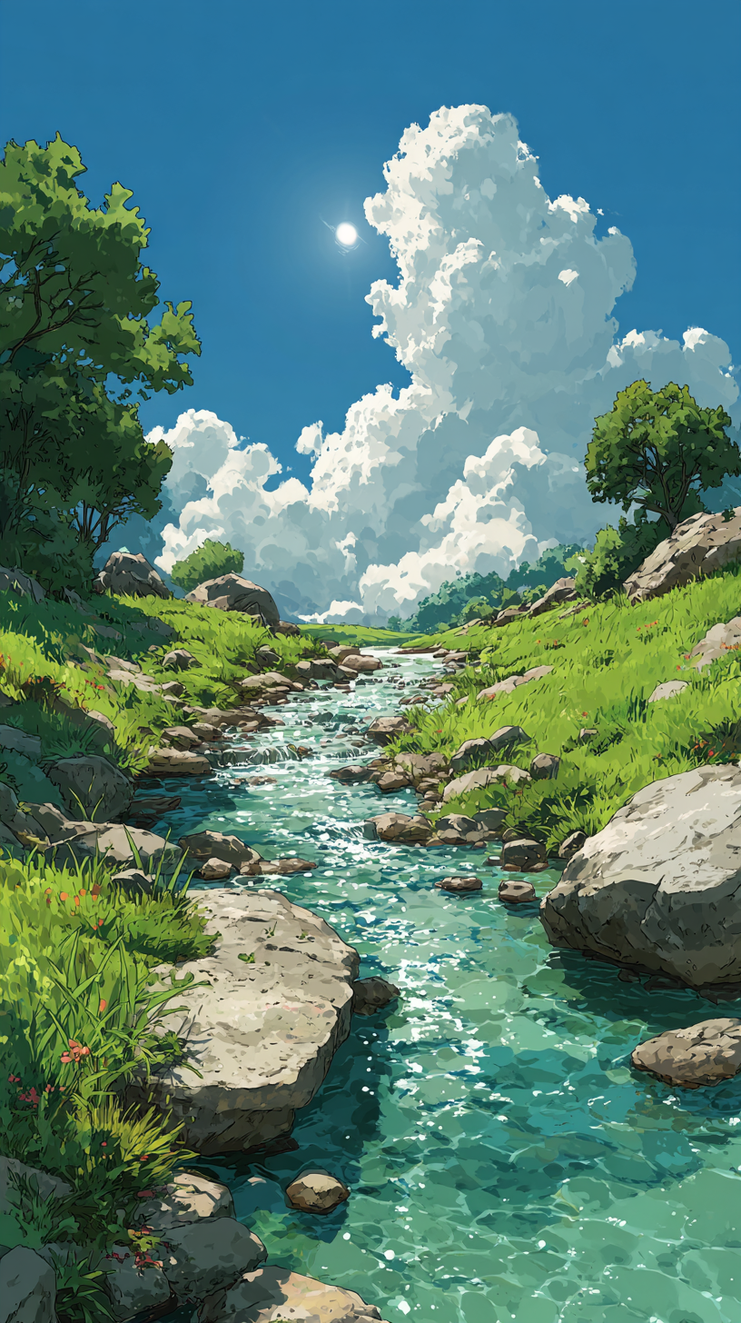 fond d'écran Ruisseau android gratuit sans filigrane
