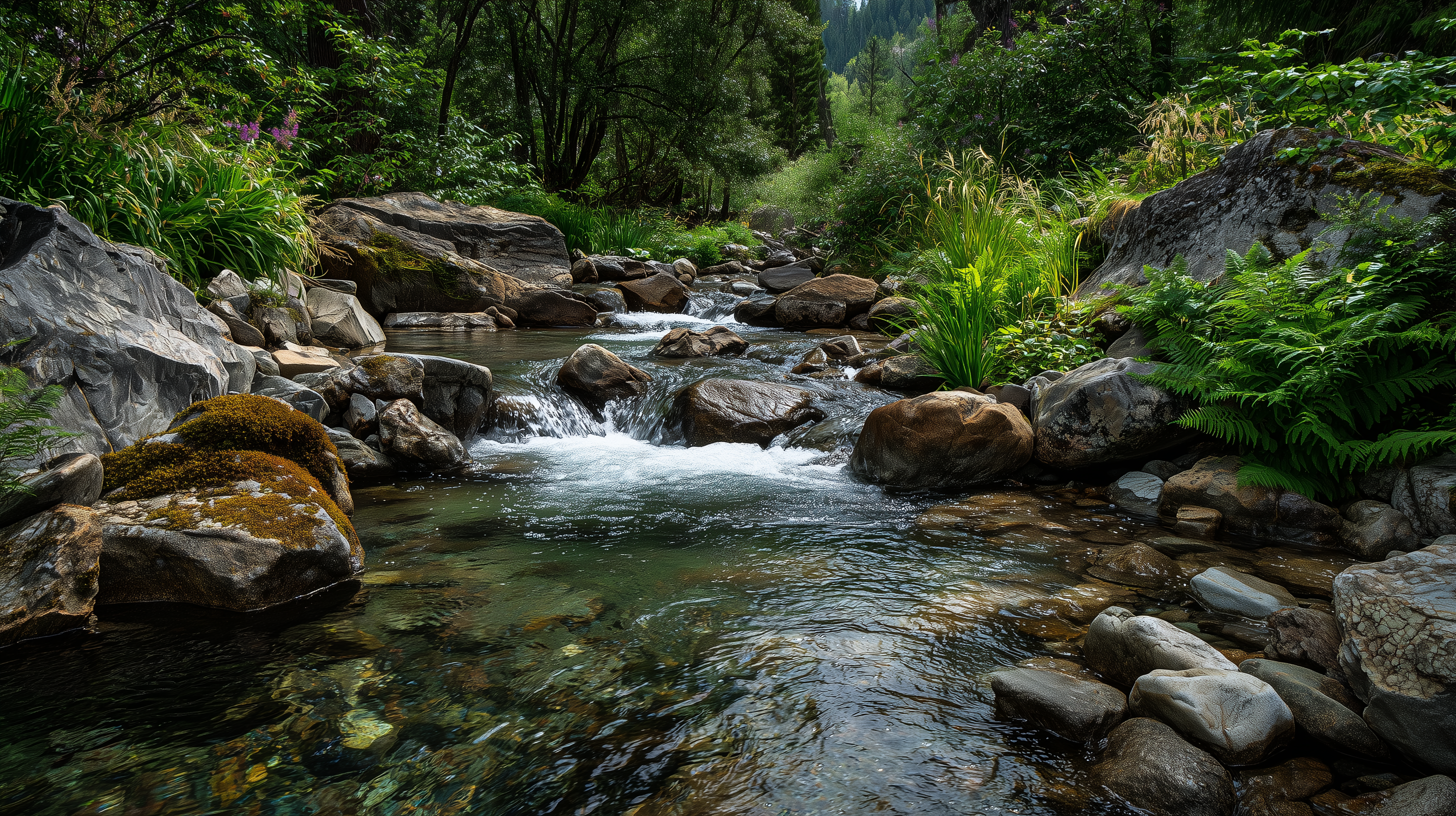 fond d'écran Ruisseau pc hd 1920x1080 téléchargement gratuit