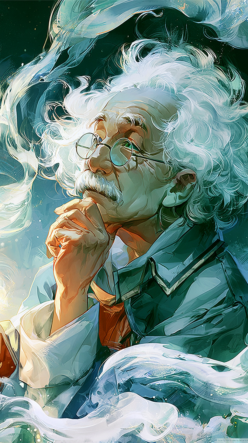 fond d'écran Albert Einstein iphone 17 pro max gratuit