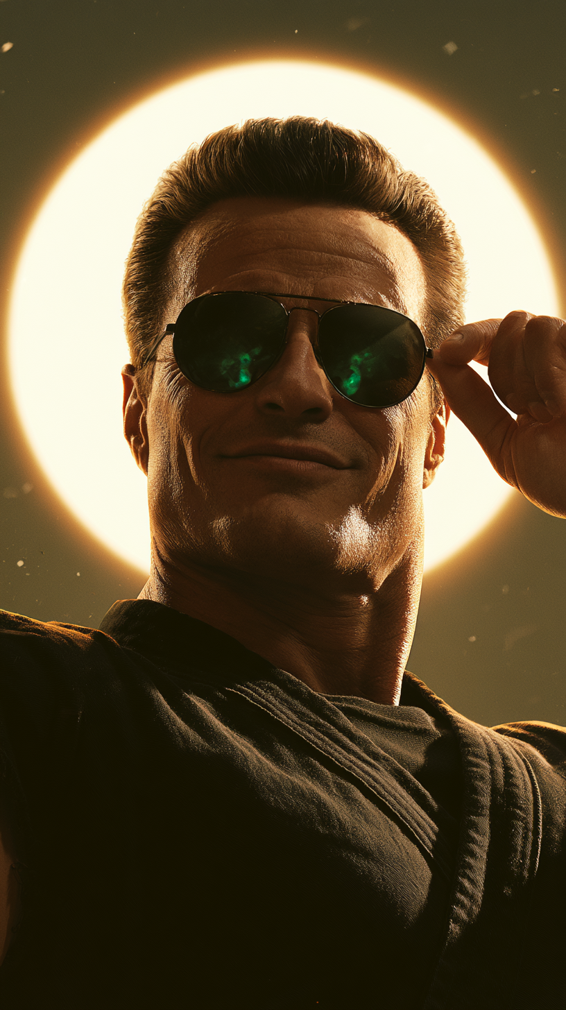 iphone fond d'écran Johnny Cage kawaii gratuit