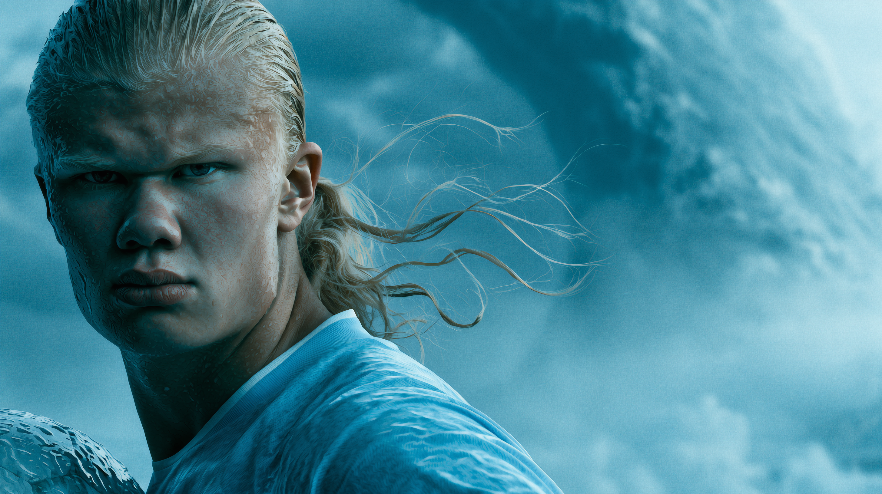fond d'écran Erling Haaland pc 2560x1440 téléchargement gratuit