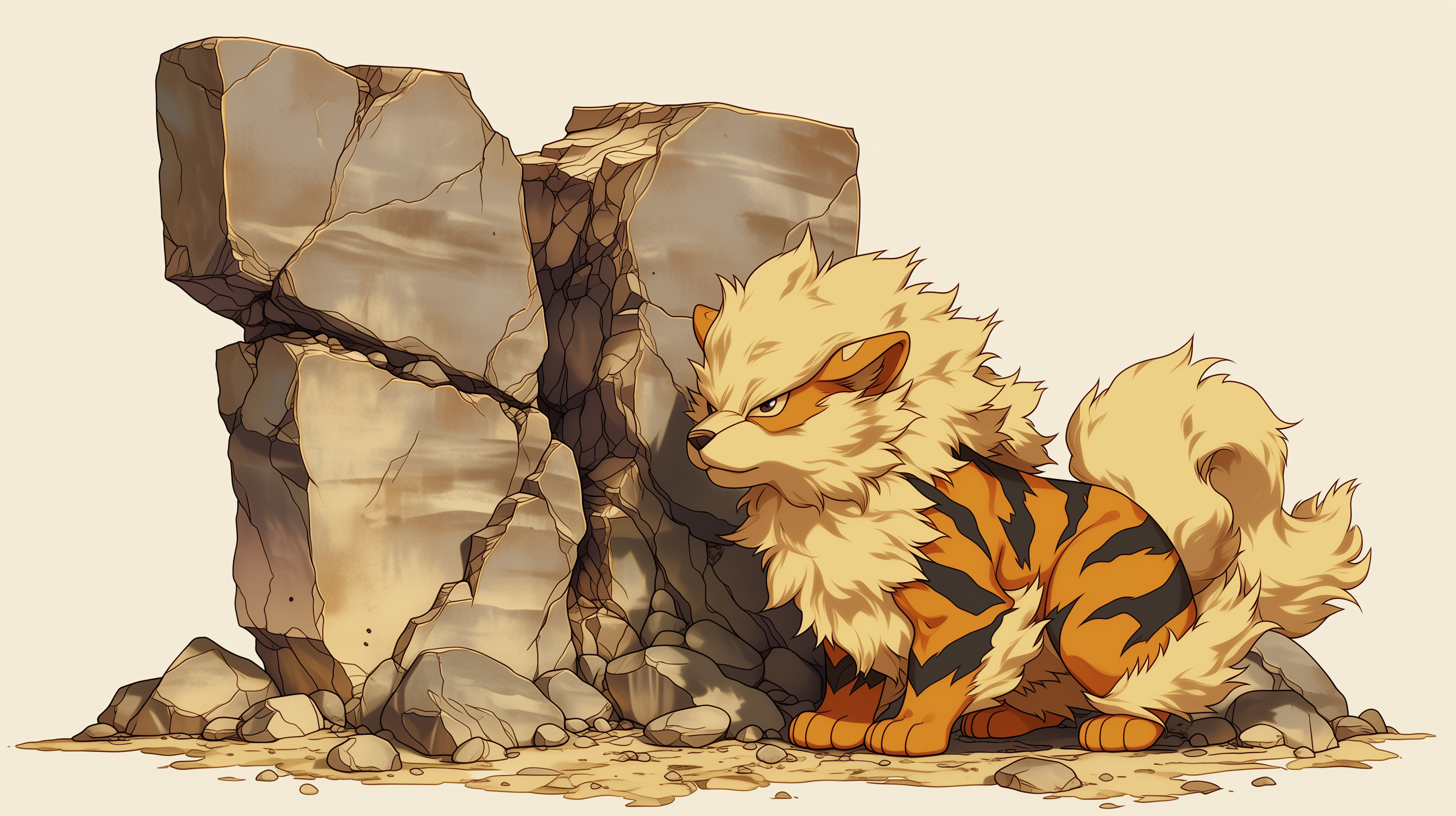 fond d'écran Arcanine 3840x1080 téléchargement gratuit