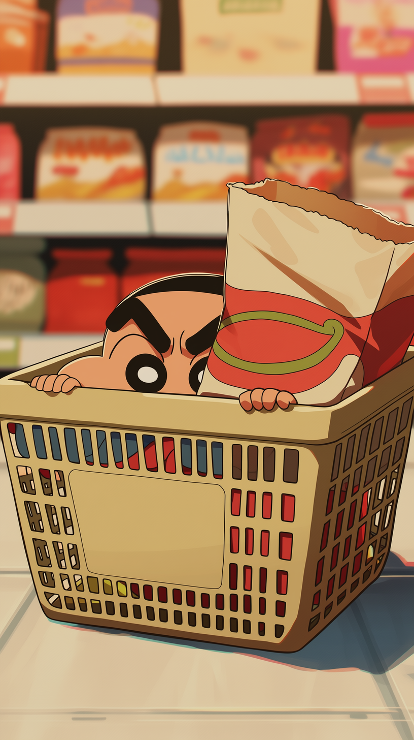 fond d'écran Crayon Shin chan iphone original gratuit