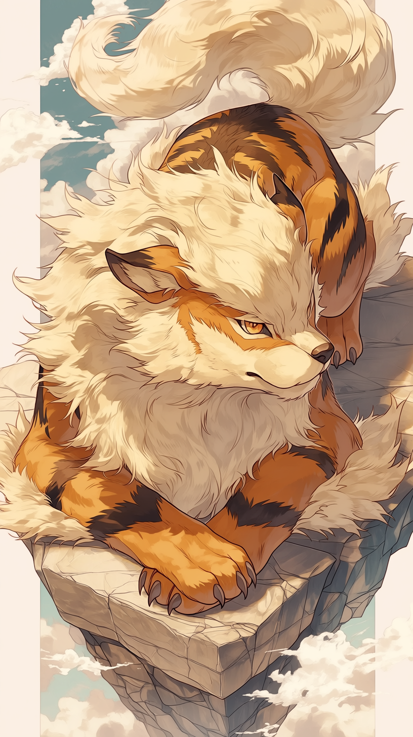 fond d'écran Arcanine téléphone Huawei télécharger gratuit