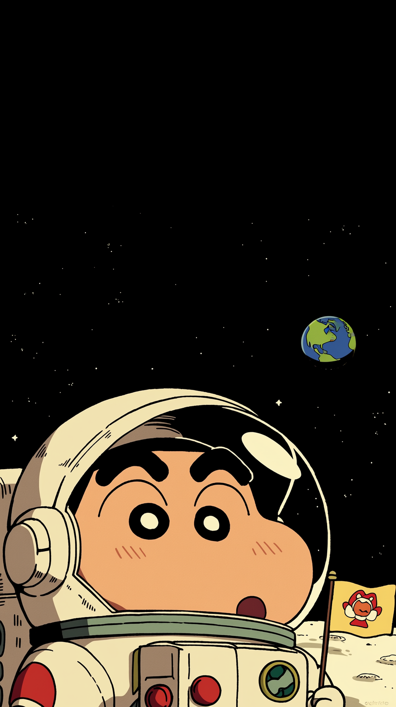 fond d'écran Crayon Shin chan iphone 12 gratuit