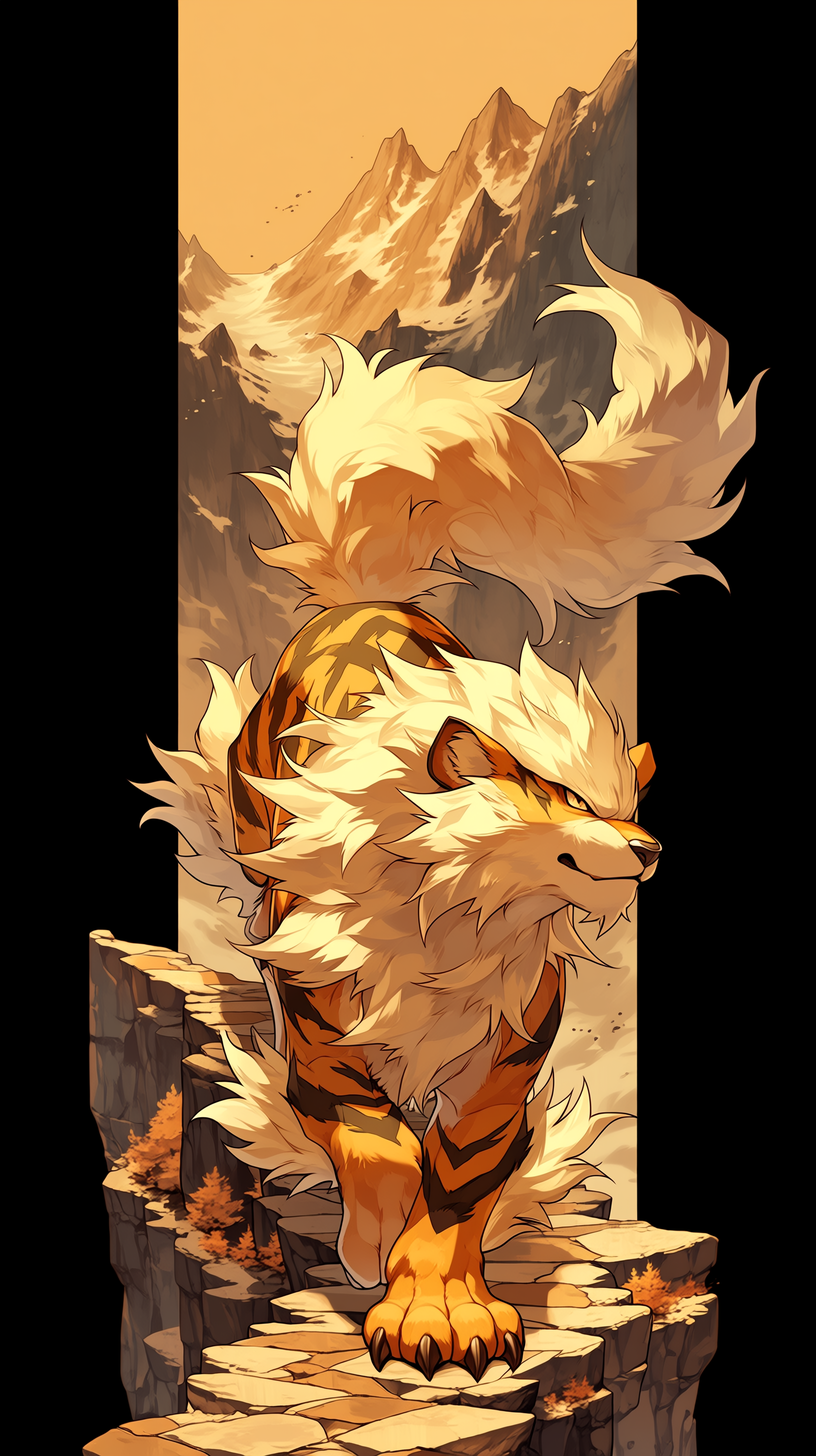 fond d'écran Arcanine android gratuit sans filigrane