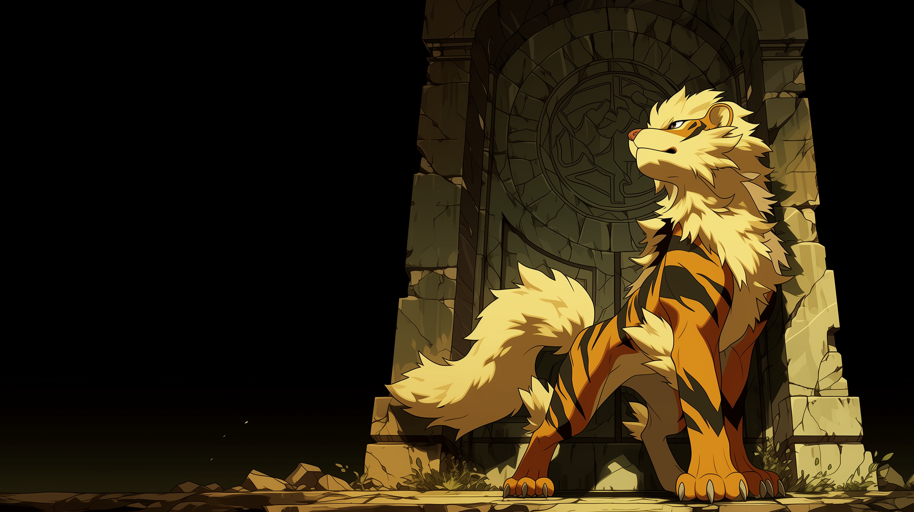 fond d'écran Arcanine 16:9 hd téléchargement gratuit