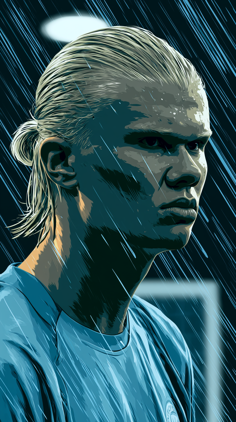 fond d'écran Erling Haaland iphone 14 gratuit