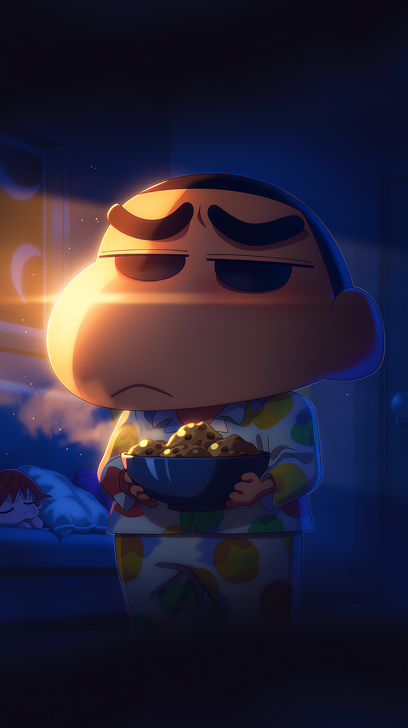 fond d'écran Crayon Shin chan téléphone Sony télécharger gratuit